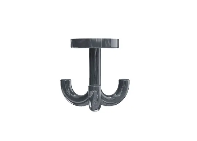 Hewi Dreifachhaken, m. Gegenplatte, zum Durchschr, ab 15mm Dicke anthrazitgr 477.90.052 92 4779005292