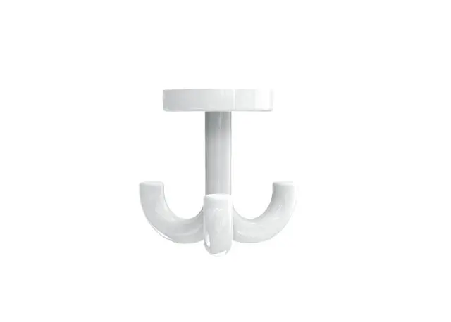 Hewi Dreifachhaken Serie 477, d:50mm drehbar signalweiß 477.90.050 98 4779005098