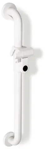 Hewi Brausehalterstange Ser 801, d:33 AM:600mm, m.Br.H. reinweiß 801.33.100 99 8013310099