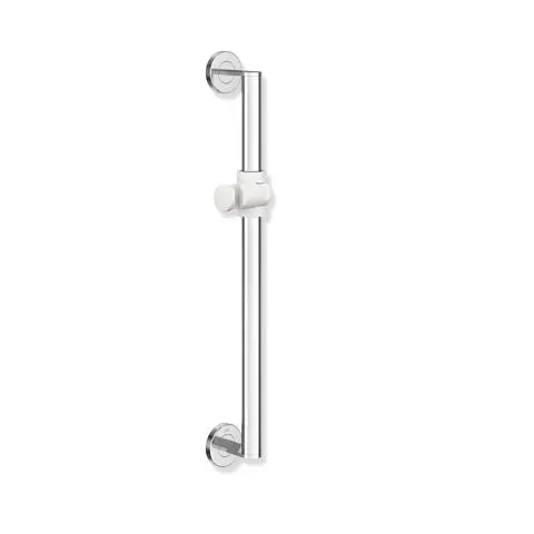 Hewi Brausehalterstange, d:32, L:600 chrom signalweiß 900.33.00040 98 900330004098