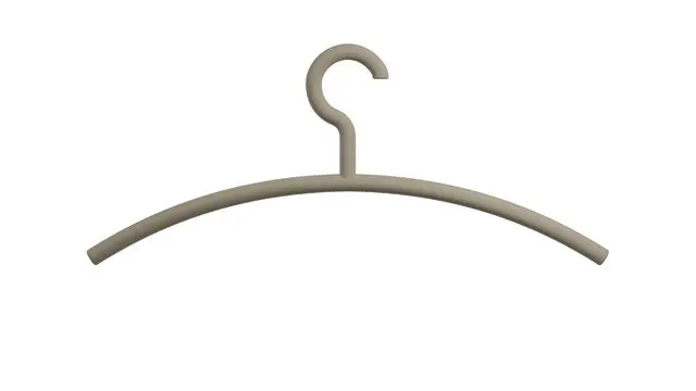 Hewi Kleiderbügel, Haken drehbar, matt, 90Grad Rastpunkte sand 570.3B 86 5703B86