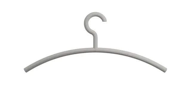 Hewi Kleiderbügel, Haken drehbar, matt, 90Grad Rastpunkte felsgrau 570.3B 95 5703B95