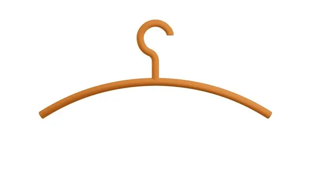 Hewi Kleiderbügel, Haken feststehend matt, VPE 5 Stück orange 570.99.002 24 5709900224