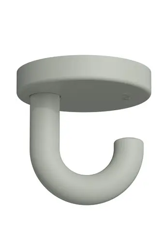 Hewi Haken Ser 477, matt, d:50mm, als Unterkopfhaken felsgrau 477.90B015 95 47790B01595