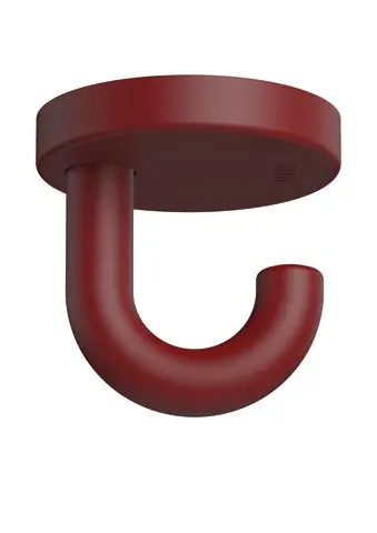 Hewi Haken Ser 477, matt, d:50mm, als Unterkopfhaken rubinrot 477.90B015 33 47790B01533