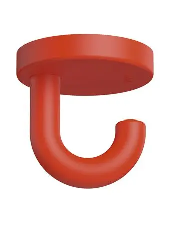 Hewi Haken Ser 477, matt, d:50mm, als Unterkopfhaken koralle 477.90B015 36 47790B01536
