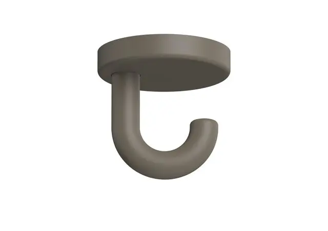 Hewi Haken Ser 477, matt, d:40mm, als Unterkopfhaken umbra 477.90B040 84 47790B04084