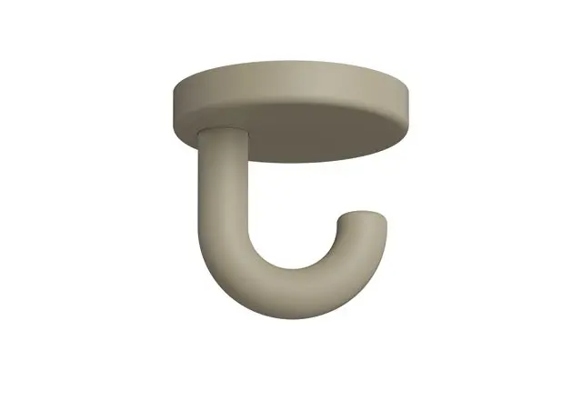 Hewi Haken Ser 477, matt, d:40mm, als Unterkopfhaken sand 477.90B040 86 47790B04086