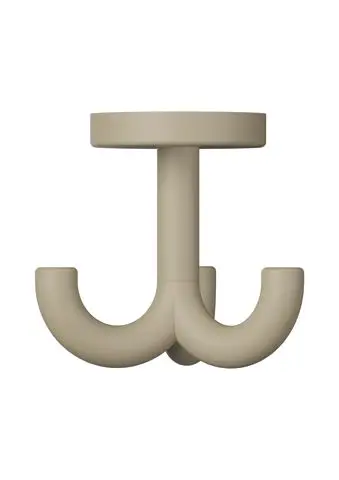 Hewi Dreifachhaken Ser 477,matt,d:50mm, drehb. sand 477.90B050 86 47790B05086