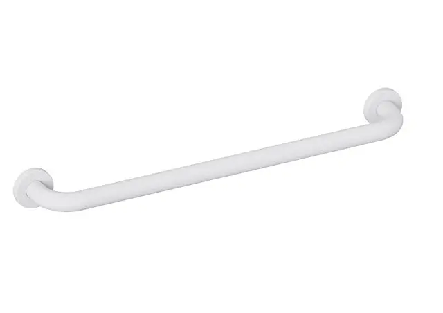 Hewi Badetuchhalter Serie 477, matt AM:570, m. Rosetten signalweiß 477.30B100 98 47730B10098
