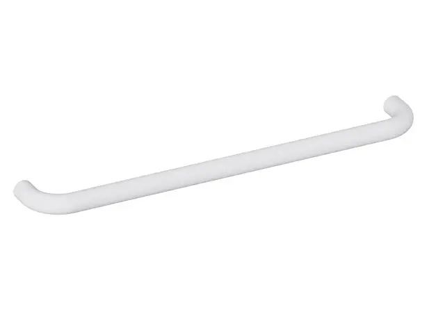 Hewi Badetuchhalter Serie 477, matt AM:570, o. Rosetten signalweiß 477.30B110 98 47730B11098
