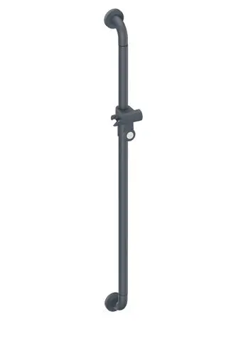 Hewi Brausehalterstange Ser 477, matt, AM:1100mm, m.Br.H. anthrazitgrau 477.33B100 92 47733B10092