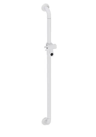 Hewi Brausehalterstange Serie 477, matt AM:1100mm, m.Br.H. signalweiß 477.33B100 98 47733B10098