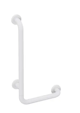 Hewi Winkelgriff Ser 801,matt,Alu.-Kern d:33, AM:600mm, W:300mm signalweiß 801.22B106 98 80122B10698