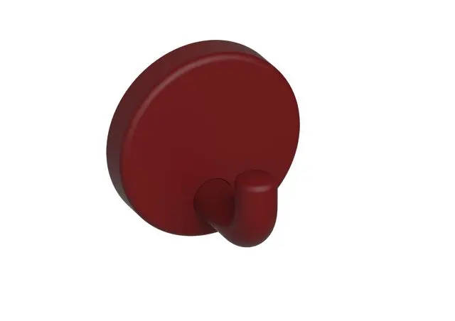 Hewi Wandhaken Ser 801, matt, d:40mm rubinrot 801.90B010 33 80190B01033
