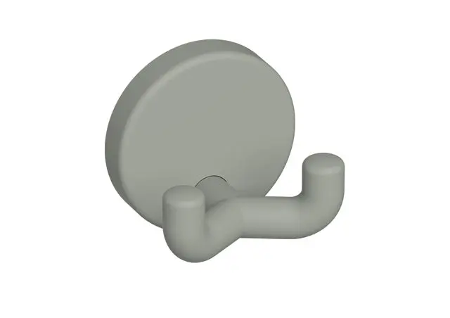Hewi Doppelhaken Ser 801, matt, d:40mm felsgrau 801.90B020 95 80190B02095