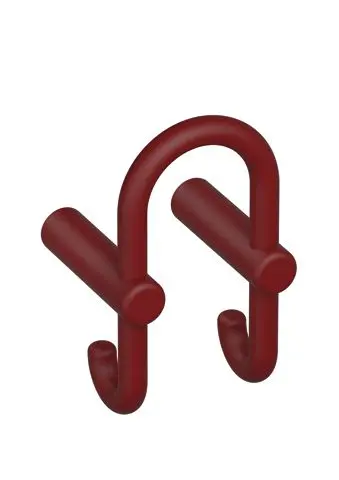 Hewi Grd.D-haken Ser 801, matt, Haken nach hinten zeigend rubinrot 801.90B030 33 80190B03033