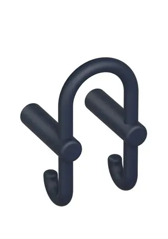 Hewi Grd.D-haken Ser 801, matt, Haken nach hinten zeigend stahlblau 801.90B030 50 80190B03050