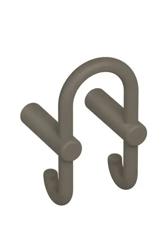 Hewi Grd.D-haken Ser 801, matt, Haken nach hinten zeigend umbra 801.90B030 84 80190B03084