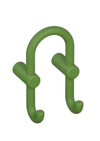 Hewi Grd.D-haken Ser 801, matt, Haken nach vorn zeigend maigrün 801.90B040 72 80190B04072