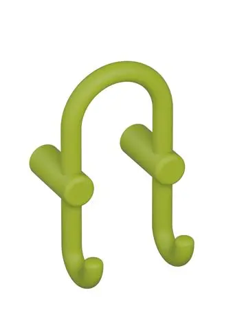 Hewi Grd.D-haken Ser 801, matt, Haken nach vorn zeigend apfelgrün 801.90B040 74 80190B04074