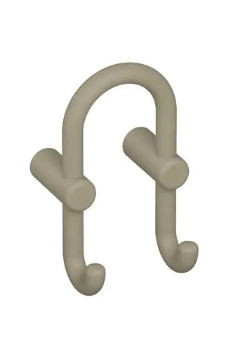 Hewi Grd.D-haken Ser 801, matt, Haken nach vorn zeigend sand 801.90B040 86 80190B04086