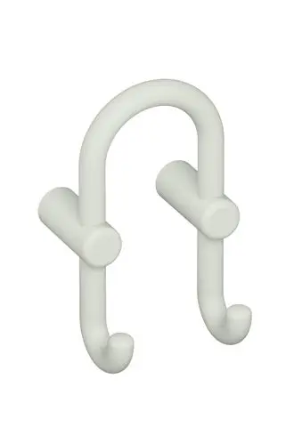 Hewi Grd.D-haken Ser 801, matt, Haken nach vorn zeigend lichtgrau 801.90B040 97 80190B04097