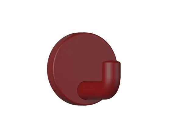 Hewi Wandhaken Ser 477, matt, d:60mm rubinrot 477.90B045 33 47790B04533