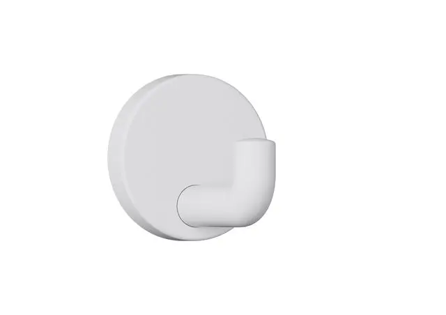 Hewi Wandhaken Serie 477, matt, d:60mm signalweiß 477.90B045 98 47790B04598