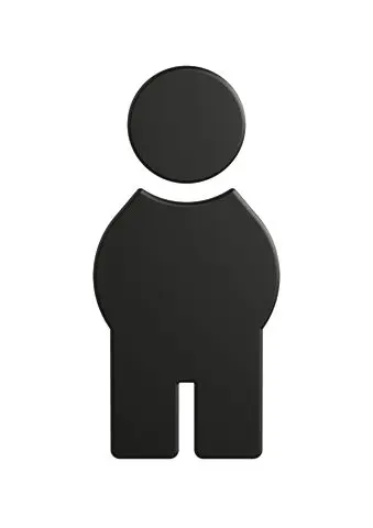 Hewi Symbol Mann Ser 801, matt, selbstklebend tiefschwarz 801.91B010 90 80191B01090