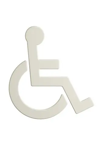 Hewi Symbol Barrierefrei Ser 801, matt selbstklebend reinweiß 801.91B030 99 80191B03099
