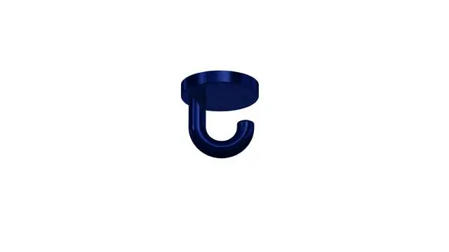 Hewi Haken Ser 477, d:50mm, als Unterkopfhaken stahlblau 477.90.015 50 4779001550