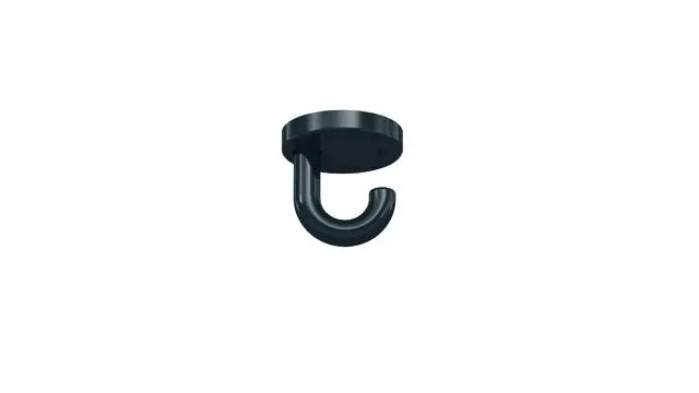 Hewi Haken Ser 477, d:50mm, als Unterkopfhaken anthrazitgrau 477.90.015 92 4779001592