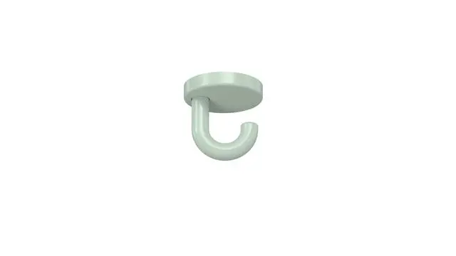 Hewi Haken Ser 477, d:50mm, als Unterkopfhaken lichtgrau 477.90.015 97 4779001597