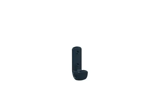 Hewi Garderobenhaken Ser 477, H:75mm anthrazitgrau 477.90.060 92 4779006092