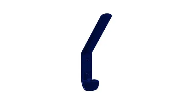 Hewi Garderobenhaken Ser 477, H:165mm stahlblau 477.90.070 50 4779007050