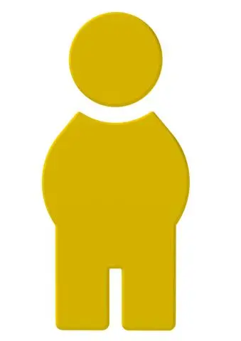 Hewi Symbol Mann Ser 801, selbstklebend senfgelb 801.91.010 18 8019101018