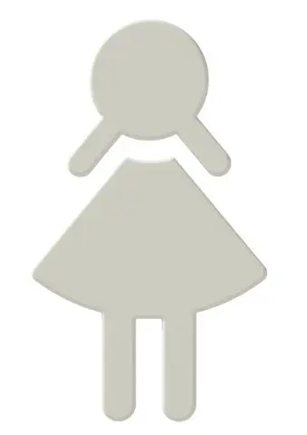 Hewi Symbol Frau Ser 801 selbstklebend reinweiß 801.91.020 99 8019102099