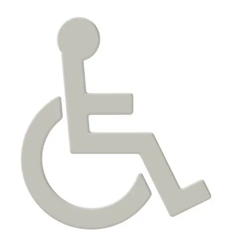 Hewi Symbol Barrierefrei Ser 801, selbstklebend lichtgrau 801.91.030 97 8019103097