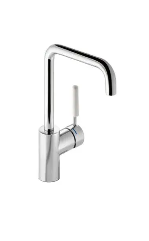 Hewi Einhebel-WTM, Rundrohr mit farbigem Griffelement reinweiß AQ1.12M10640 99 AQ112M1064099