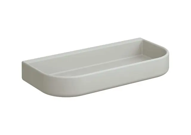 Hewi Ablageschale Ser 477,matt,abnehmb., m. 2 Ablauflöchern lichtgrau 477.03B300 97 47703B30097