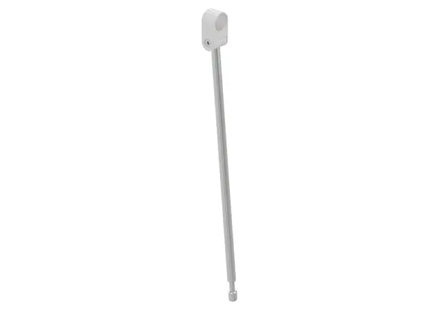 Hewi Bodenstütze f.SK-Griffe 801.50. L:527mm, Edst., Anb. farbig signalweiß 950.50.027XA 98 95050027XA98