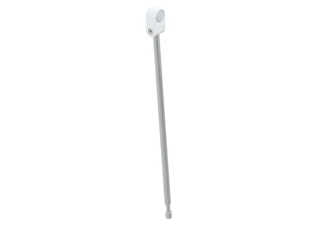 Hewi Bodenstütze f. SKG 801.50., matt L:527mm, Edst., Anb. farbig signalweiß 950.50B027XA 98 95050B027XA98