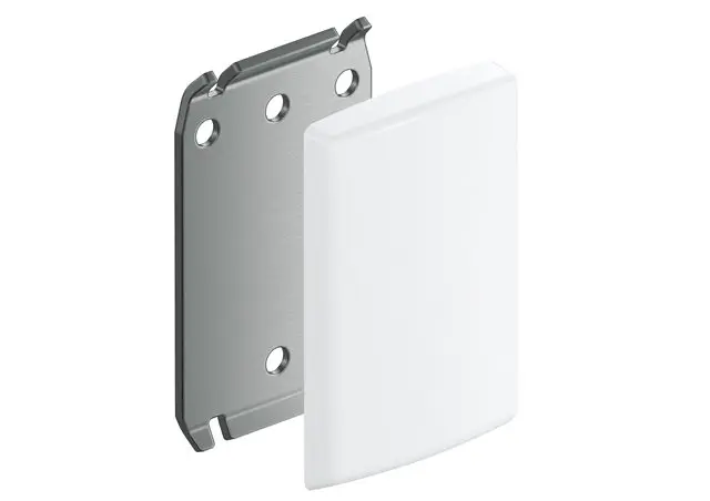 Hewi Montageplatte mit Abdeckung SK-Griff LifeSystem signalweiß 802.50.00390 98 802500039098