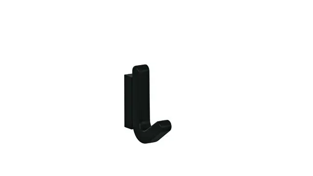 Hewi Einzelhaken S477, elastisch/matt tiefschwarz 477.94B010 90 47794B01090