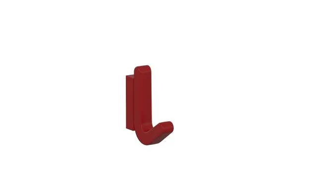 Hewi Einzelhaken S477, elastisch/matt rubinrot 477.94B010 33 47794B01033