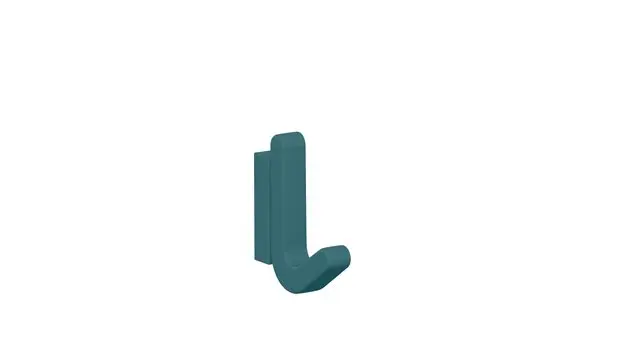 Hewi Einzelhaken S477, elastisch/matt aquablau 477.94B010 55 47794B01055
