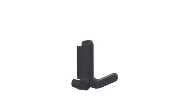 Hewi Doppelhaken S477, elastisch/matt stahlblau 477.94B020 50 47794B02050
