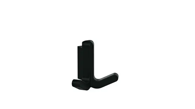 Hewi Doppelhaken S477, elastisch/matt tiefschwarz 477.94B020 90 47794B02090