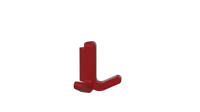 Hewi Doppelhaken S477, elastisch/matt rubinrot 477.94B020 33 47794B02033